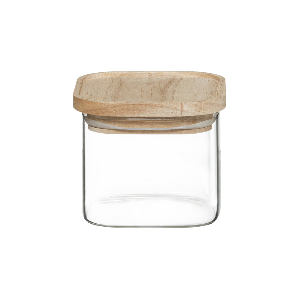 kleine voorraadpot houten deksel