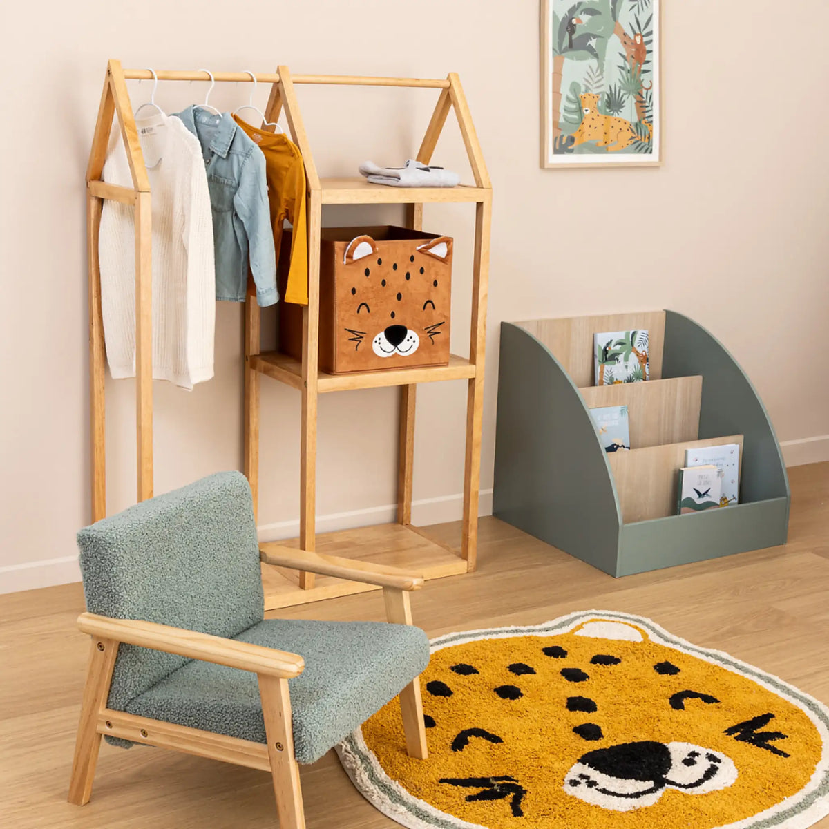 Aufbewahrungskorb Kinderzimmer Leopard Atmosphera