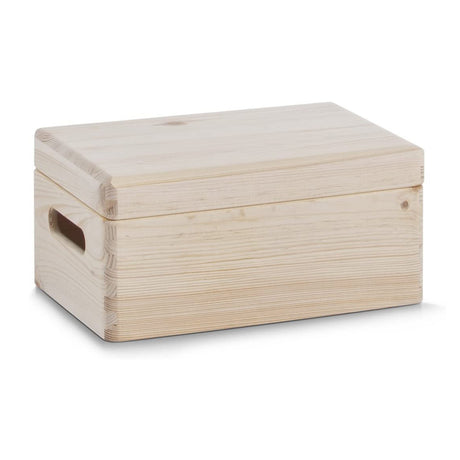 houten opbergkist met deksel