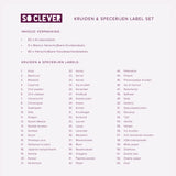 So Clever Gewürzetiketten 72 Stück 15x60mm