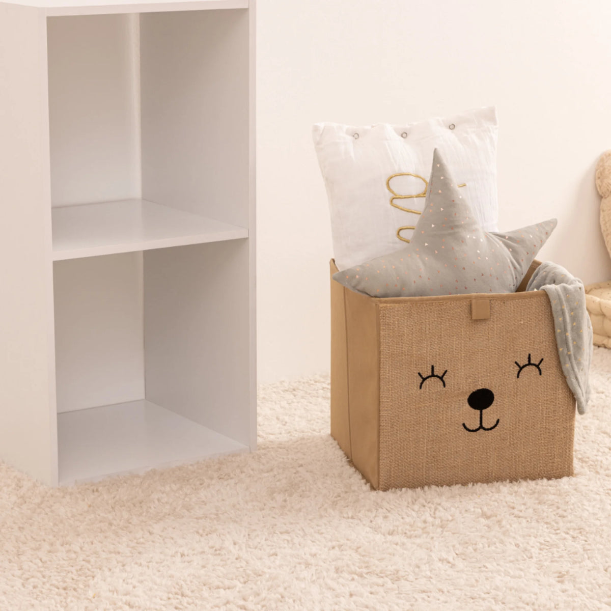 Aufbewahrungskorb Kinderzimmer Jute Atmosphera