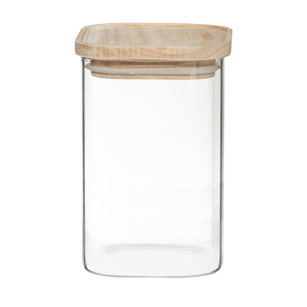 voorraadpot houten deksel