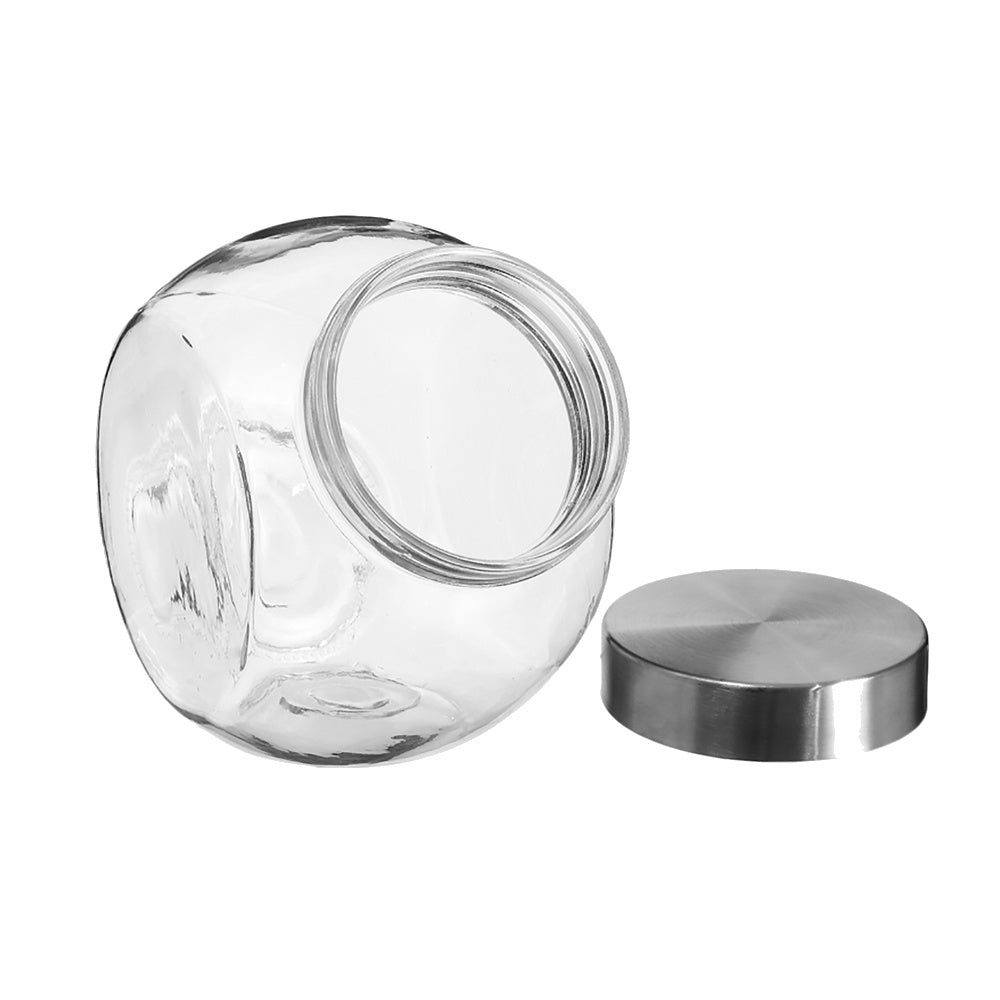 voorraadpot met metalen deksel
